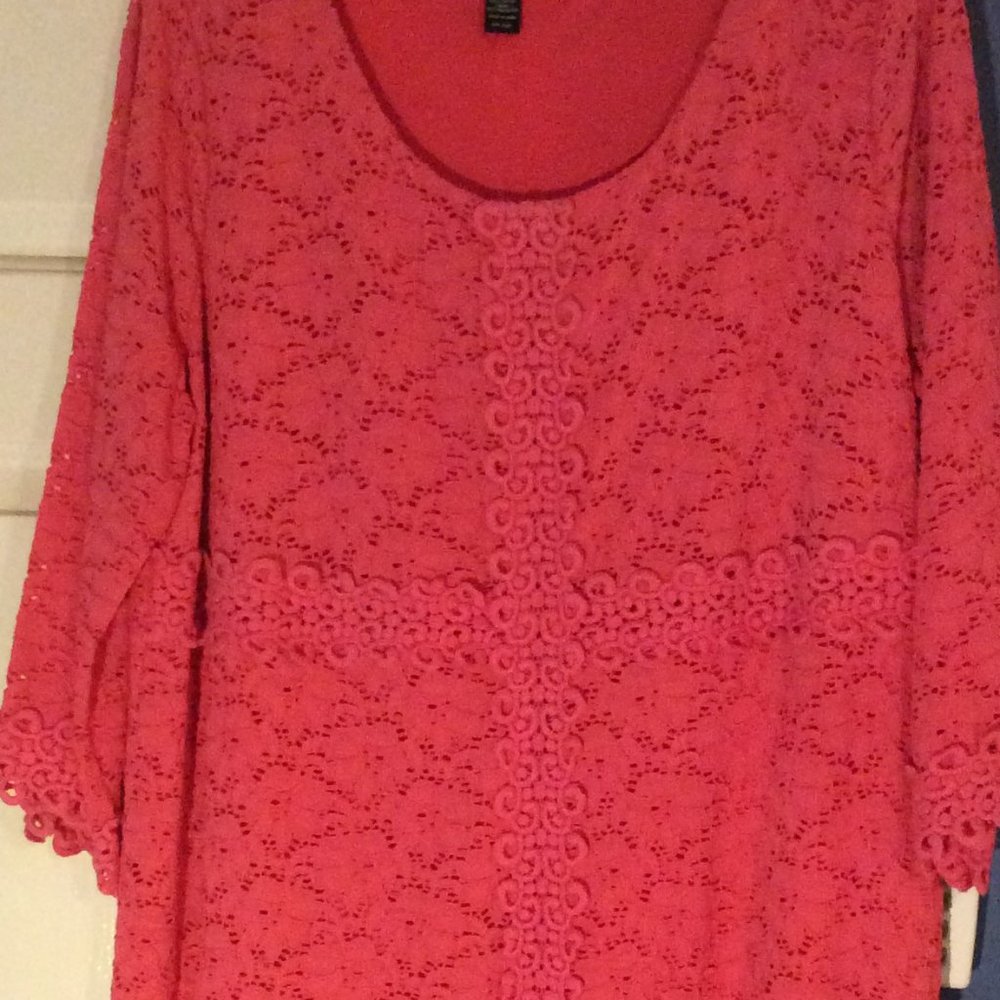 Alfani Women's Plus Lace Bell-Sleeve A-Line Dress